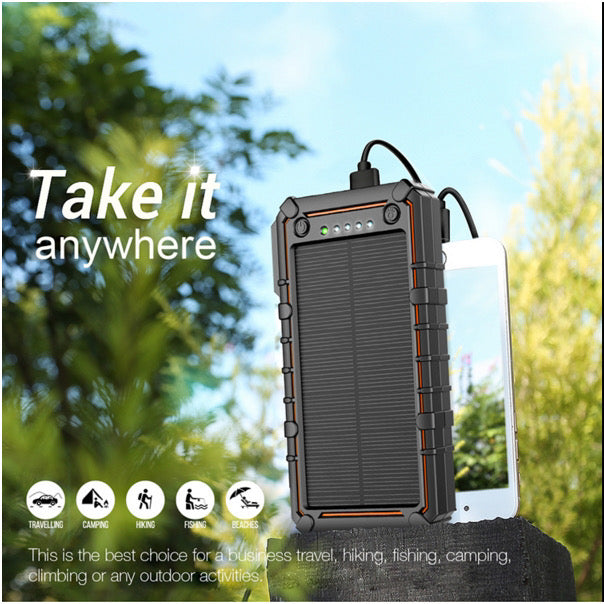 FOXFIRE TORCH: Solar Power Bank w/ Integrated Fire Starter