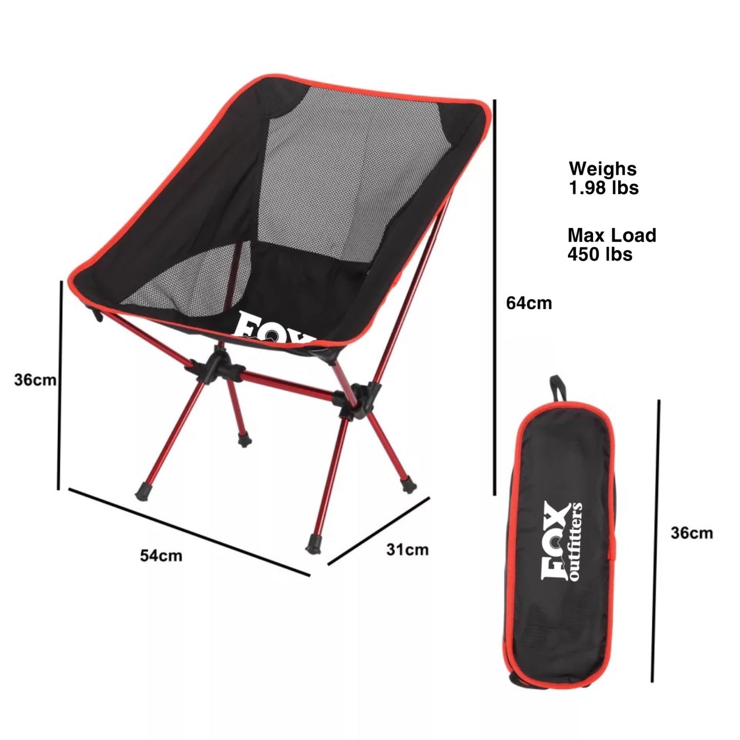 SERIES 7 SEAT: Ultra Durable Folding Chair, Camping, Travelling, Fishing, Outdoor