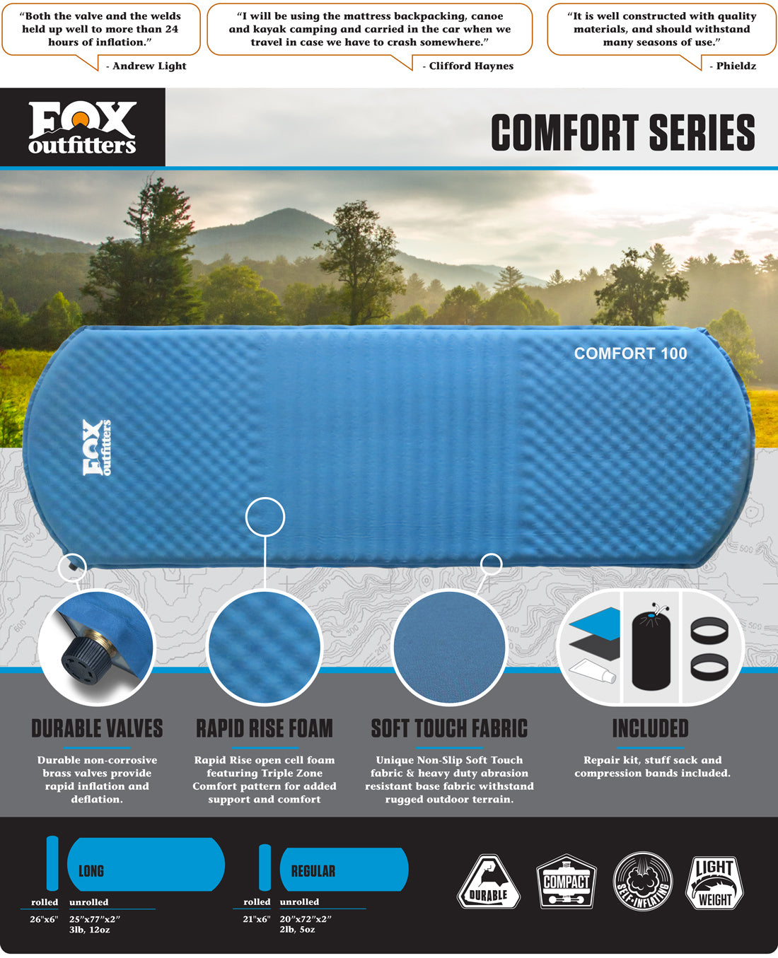 Comfort 100 Self-Inflating Mattress