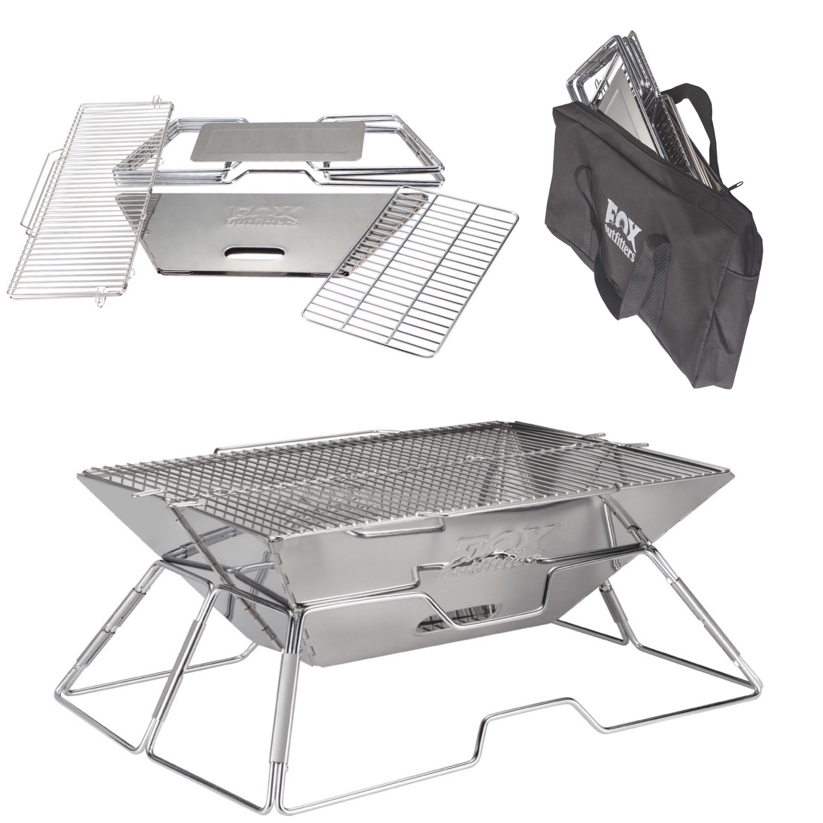 Quick Grill Quick Grill Large - Folding Flatpack BBQ – Fox Outfitters